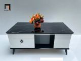  Bàn trà kính cường lực giả đá BTPK35 Wyomee 1m x 50 cao cấp 