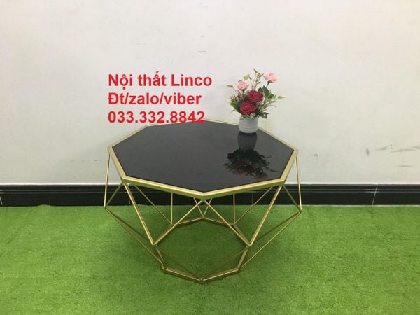  Bàn trà hình kim cương mặt 70cm lớn giá rẻ cho phòng khách 
