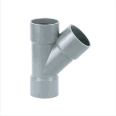 Ba chạc 45 độ CB phủ uPVC DN400-160 (T-6) nong zoăng