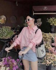 SƠ MI MASSIMO TRẮNG HỒNG