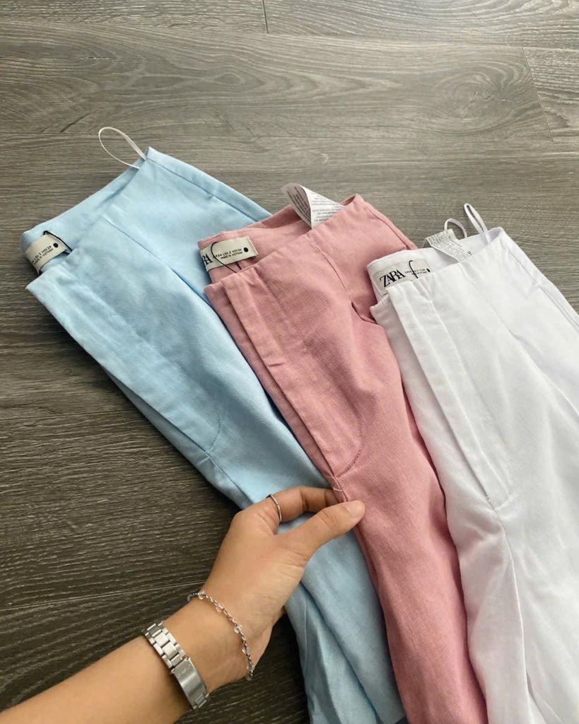 SHORT ZARA LINEN BA MÀU