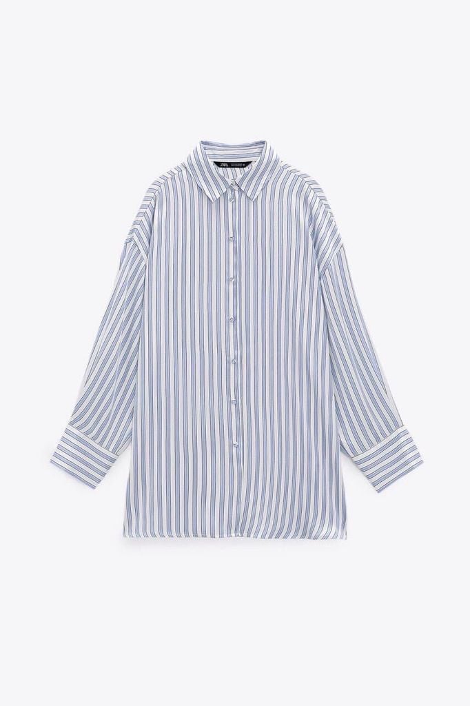 SƠ MI ZARA SỌC LỤA RỘNG