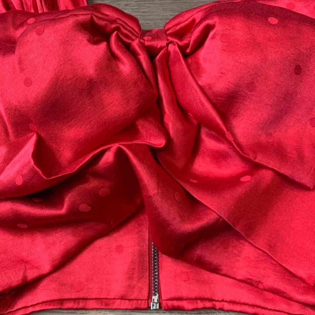 Áo Mithchell  nơ croptop
