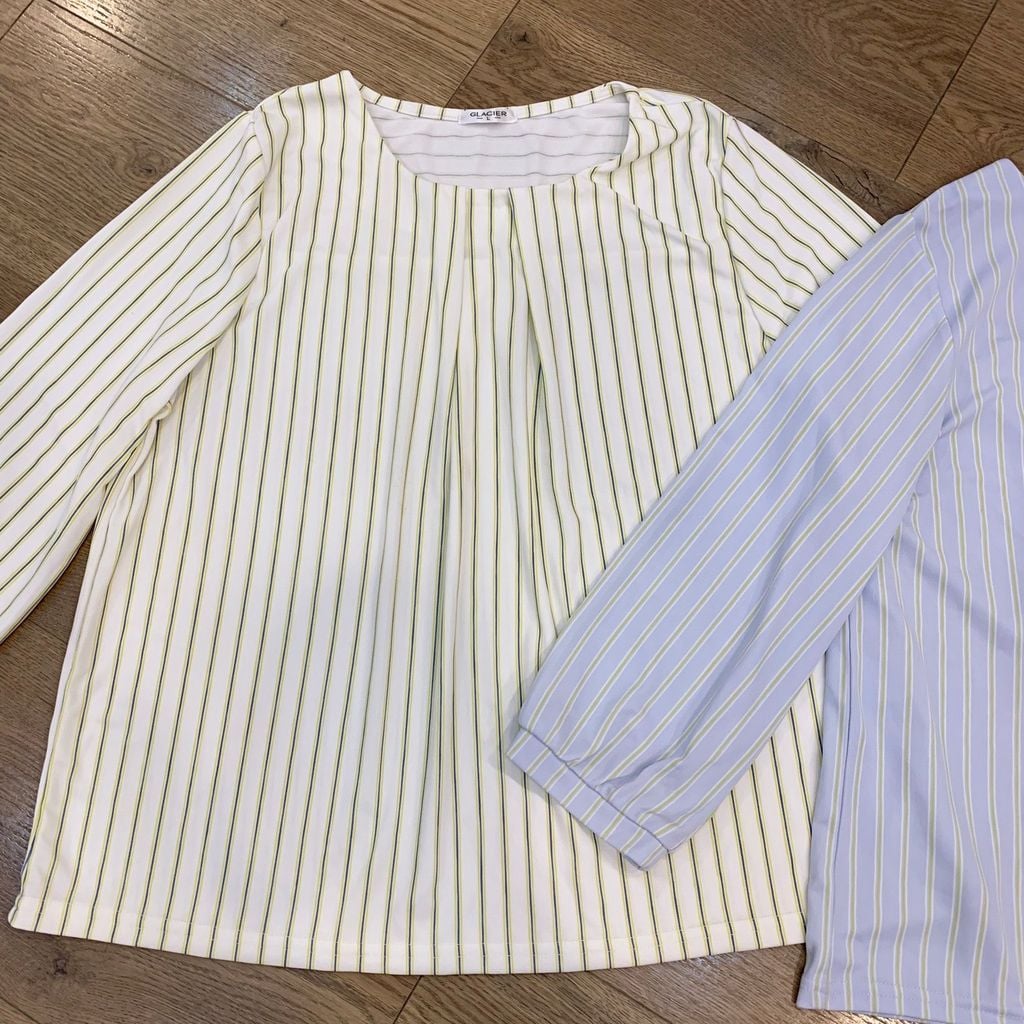 Áo thun Glacier sọc tay lững