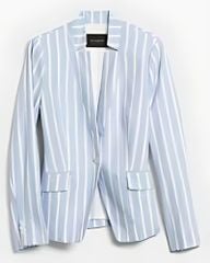 VEST LINEN SỌC XANH
