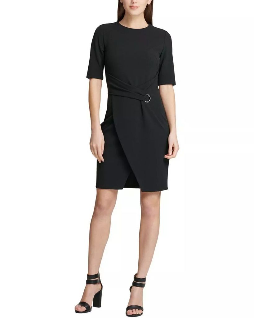 ĐẦM DKNY TAY NGẮN