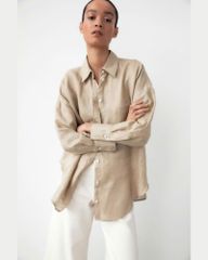 SƠ MI ZARA LINEN TAY DÀI