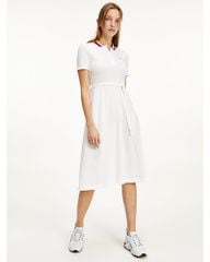 ĐẦM TOMMY TRẮNG CỔ PHỐI MÀU
