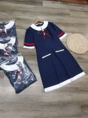 ĐẦM TOMMY XANH ĐEN