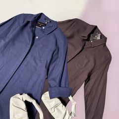 ĐẦM LINEN ME CÓ CỔ TAY DÀI