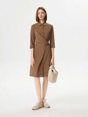ĐẦM XECOP TAY DÀI NÂU