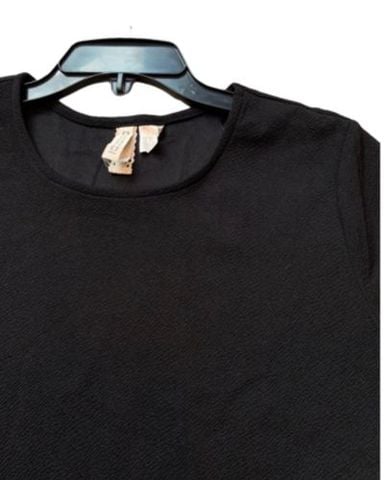 ÁO HM THUN 2 DA ĐEN