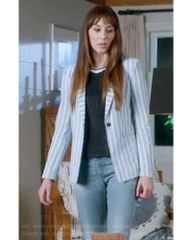 VEST LINEN SỌC XANH