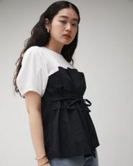 ÁO AZUL PHỐI THUN