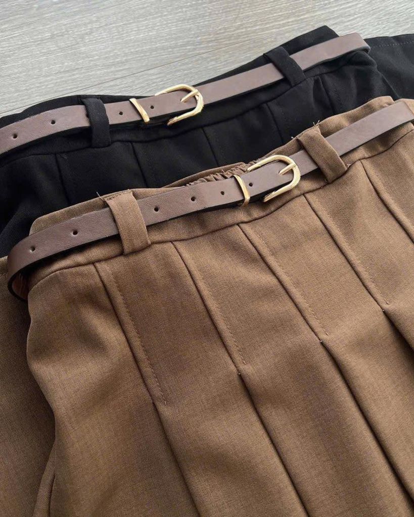 CHÂN VÁY ZARA LƯNG THUN CÓ BELT