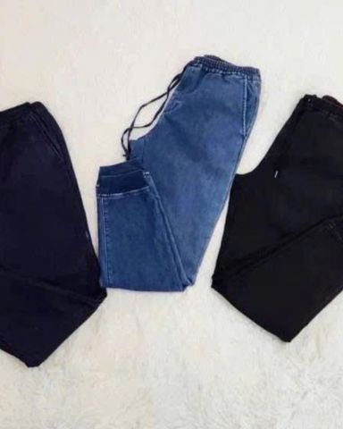 QUẦN JEANS GU LƯNG THUN CẮT MẠC
