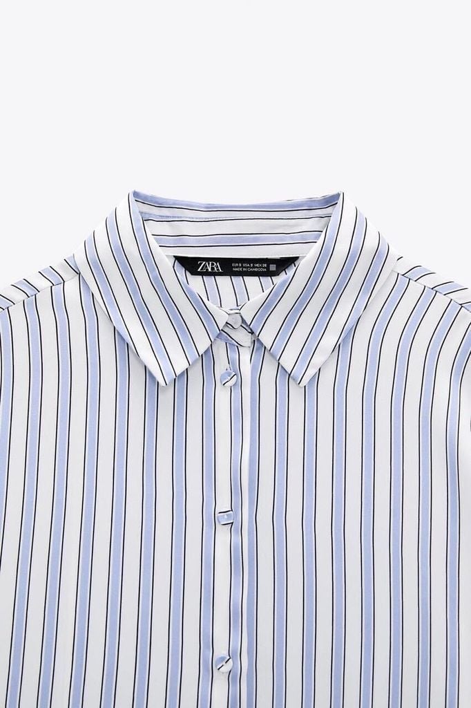 SƠ MI ZARA SỌC LỤA RỘNG
