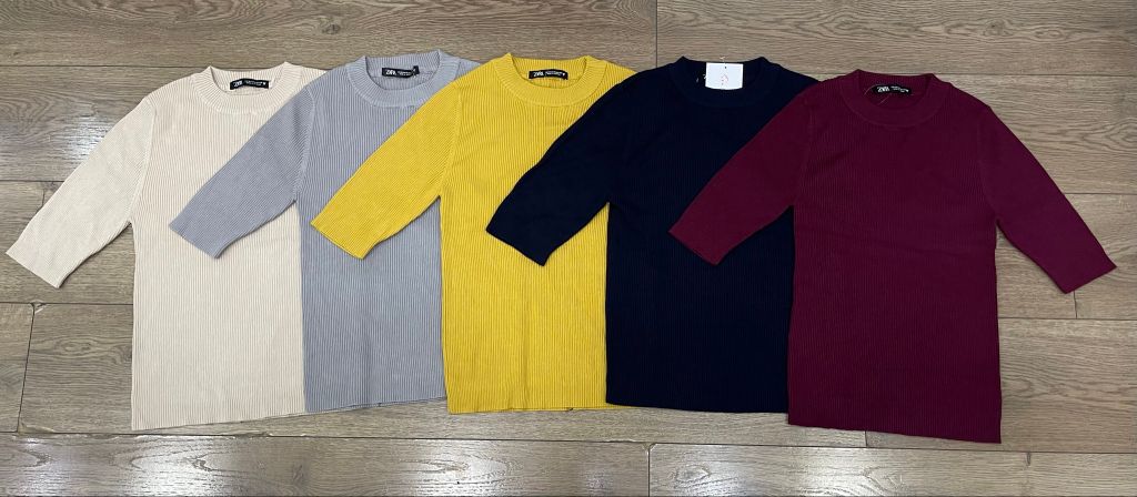 ÁO LEN ZARA CỔ TRÒN 5 MÀU