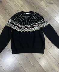 ÁO LEN HM ĐEN PHỐI VIỀN KIM TUYẾN
