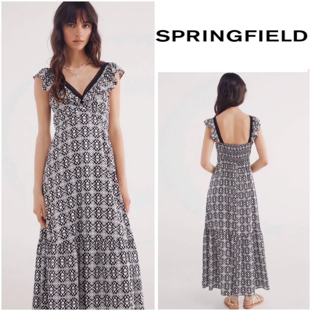 ĐẦM SPRINGFIELD HỌA TIẾT