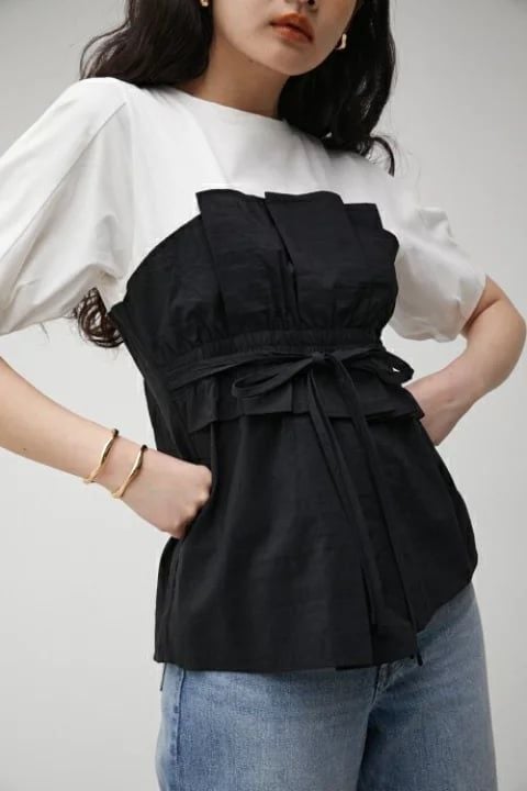 ÁO AZUL PHỐI THUN