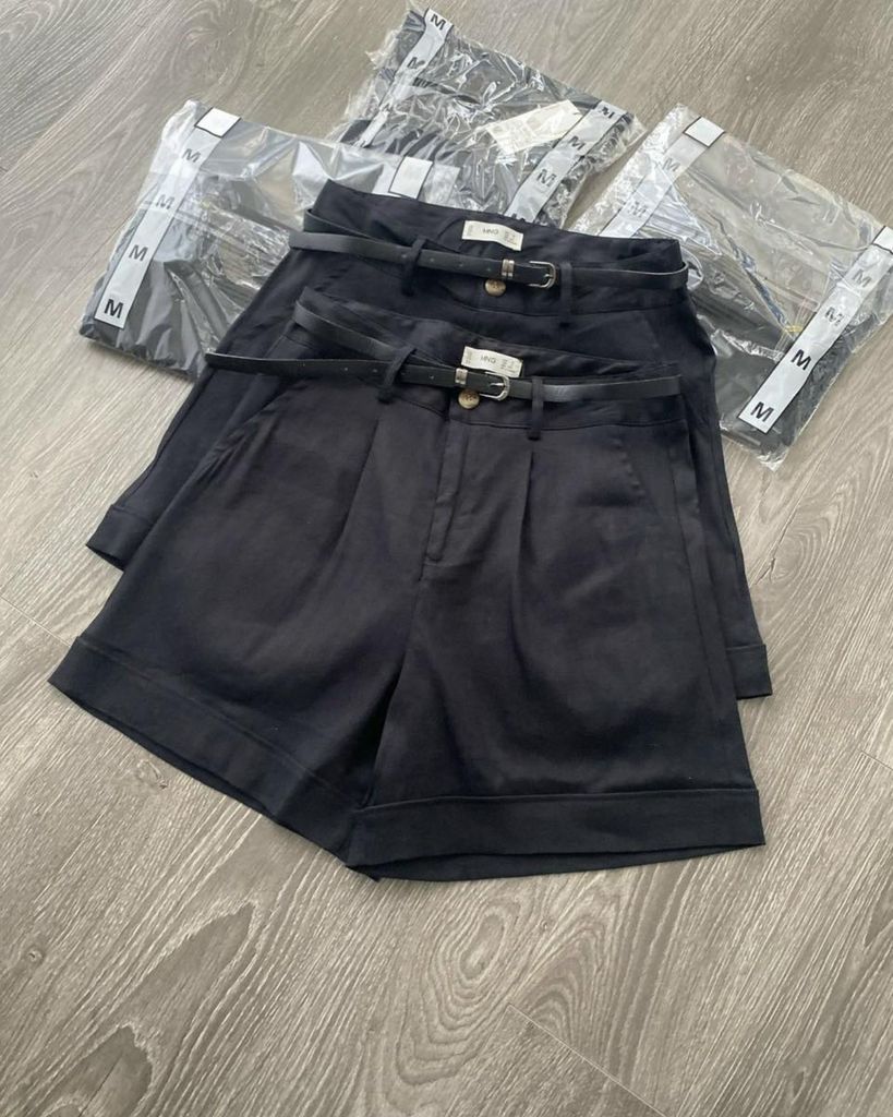 SHORT MNG ĐEN CÓ BELT