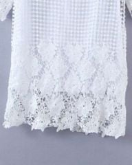 Đầm ren trắng cắt mạc