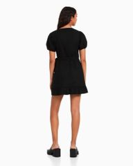 ĐẦM BSK LINEN ĐEN LAI BÈO (KAM)