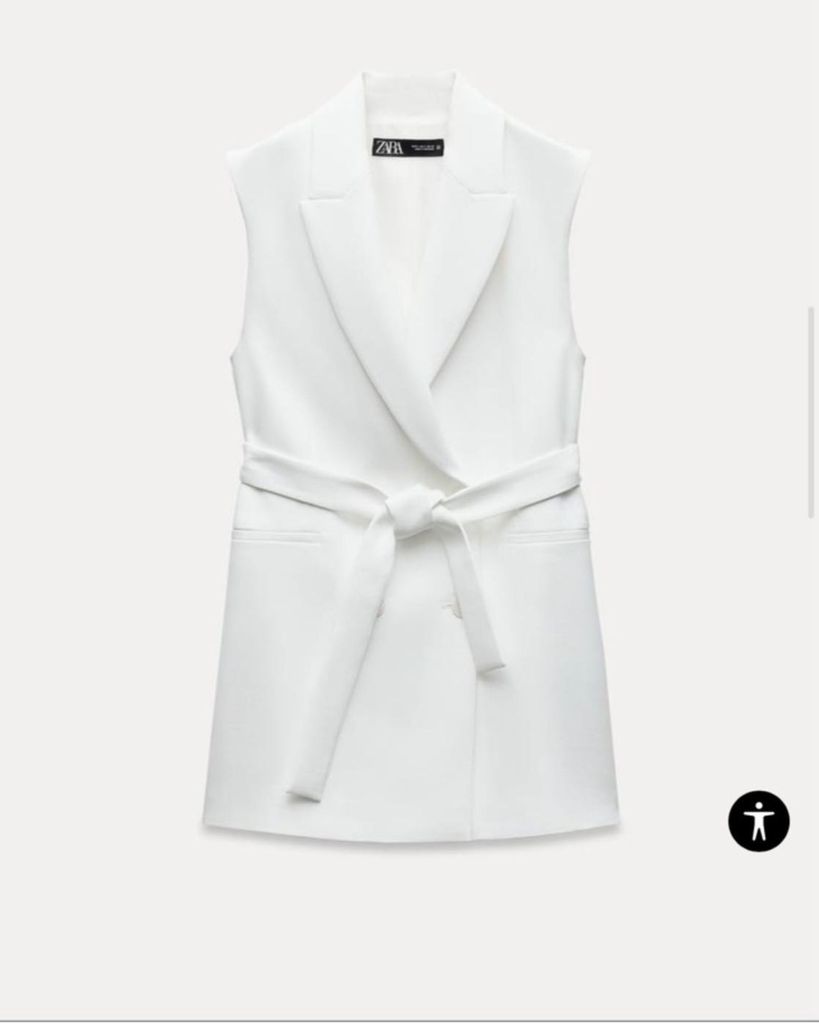 ĐẦM ZARA TRẮNG CỔ VEST