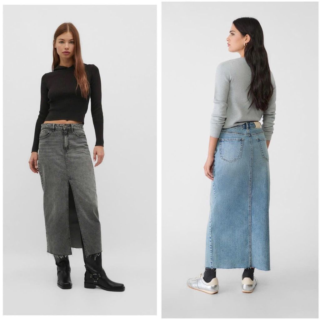 VÁY STRADNARIUS JEANS XẺ TRƯỚC