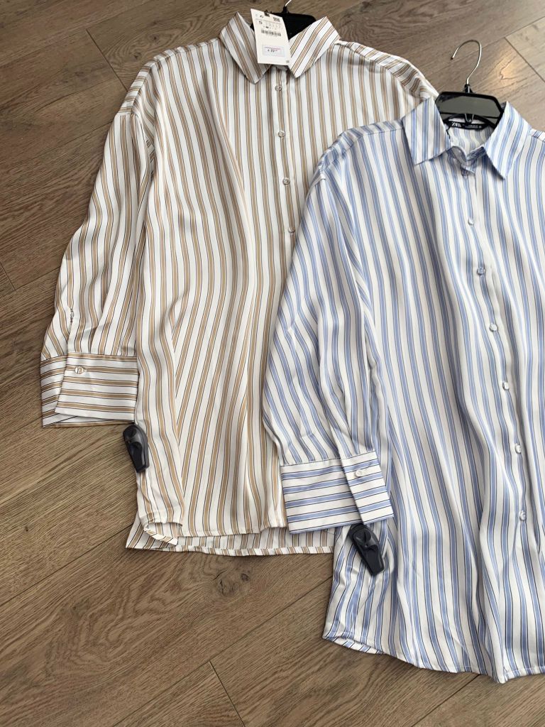 SƠ MI ZARA SỌC LỤA RỘNG