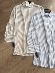 SƠ MI ZARA SỌC LỤA RỘNG