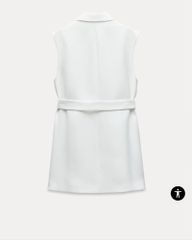 ĐẦM ZARA TRẮNG CỔ VEST