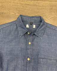 SƠ MI UNIQLO LINEN MÀU XANH