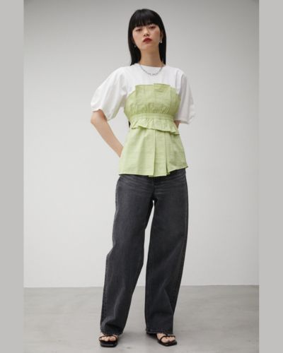 ÁO AZUL PHỐI THUN