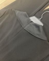 JUMPSUIT ĐEN JESSICA TAY PHỐI LƯỚI