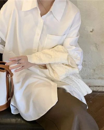 SƠ MI PULL&BEAR TRẮNG