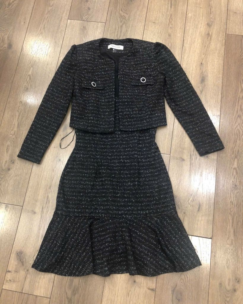 SET TAYLOR ĐẦM VEST ĐEN