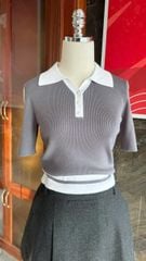 ÁO LEN ZARA CỔ TRẮNG