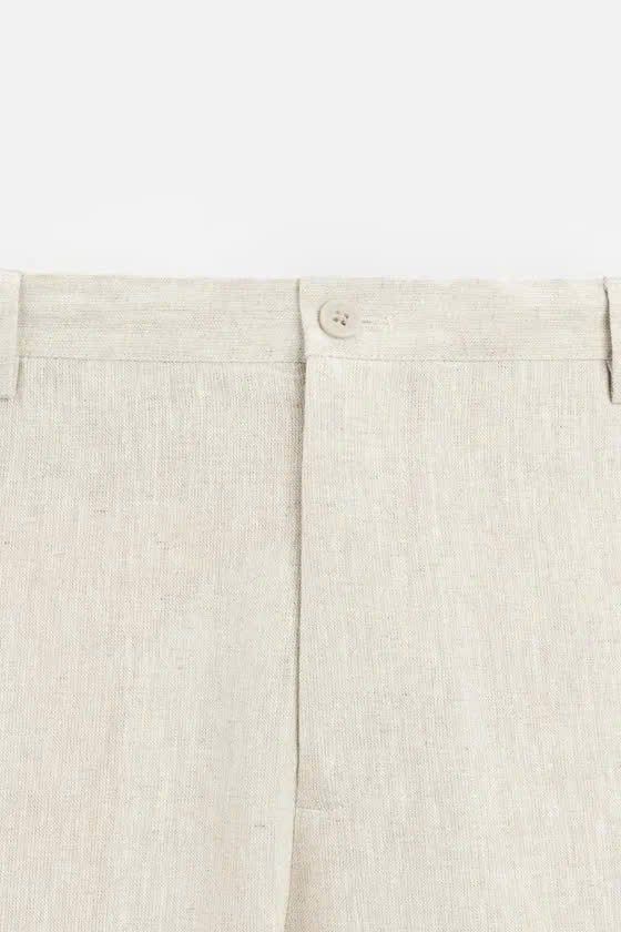 QUẦN ZARA LINEN KEM