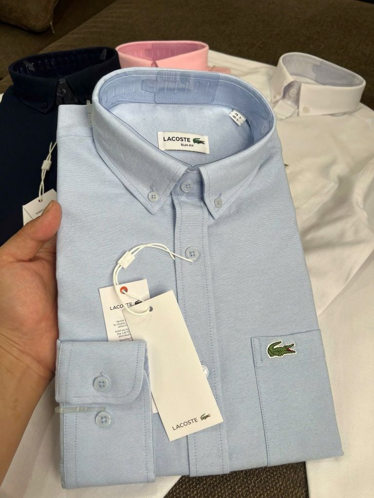 SƠ MI LACOSTE TAY DÀI 4 MÀU