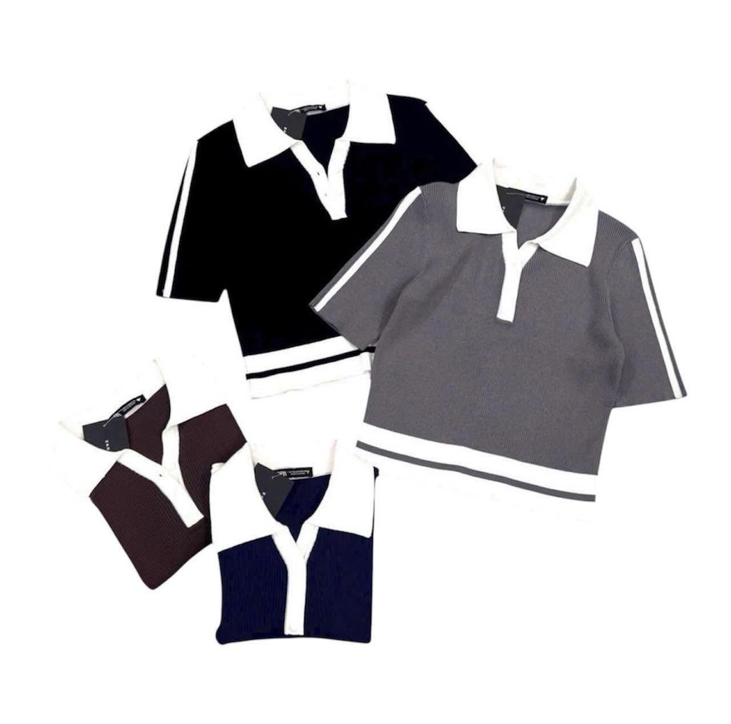 ÁO LEN ZARA CỔ TRẮNG