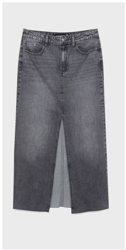VÁY STRADNARIUS JEANS XẺ TRƯỚC