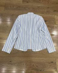 VEST LINEN SỌC XANH