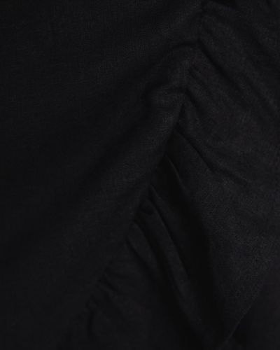 ĐẦM BSK LINEN ĐEN LAI BÈO (KAM)