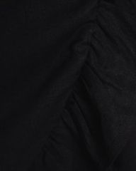 ĐẦM BSK LINEN ĐEN LAI BÈO (KAM)