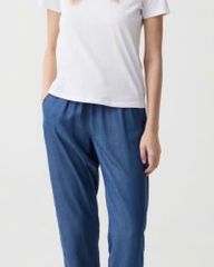 QUẦN JEANS GU LƯNG THUN CẮT MẠC