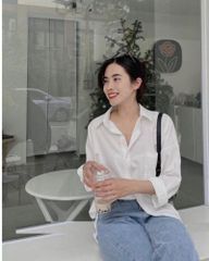 SƠ MI PULL&BEAR TRẮNG