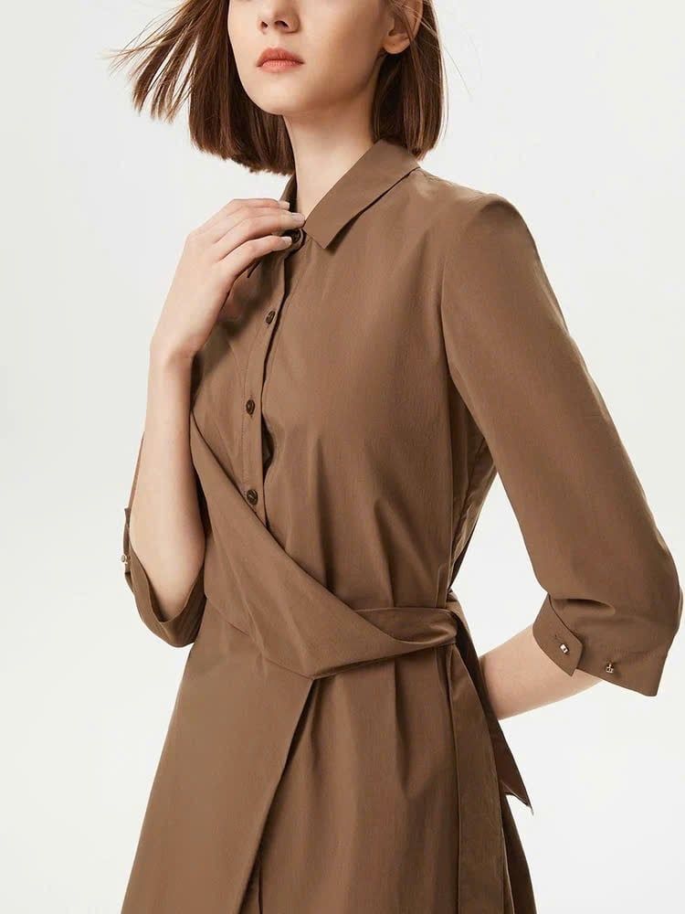 ĐẦM XECOP TAY DÀI NÂU