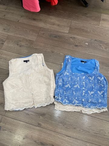ÁO MIXXO CỔ VUÔNG HOA NHÍ